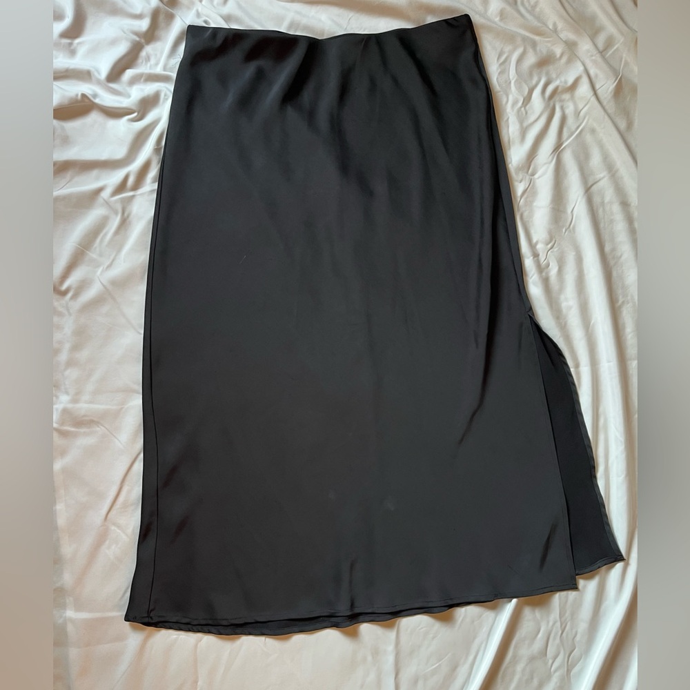 a new day Black Midi Skirt